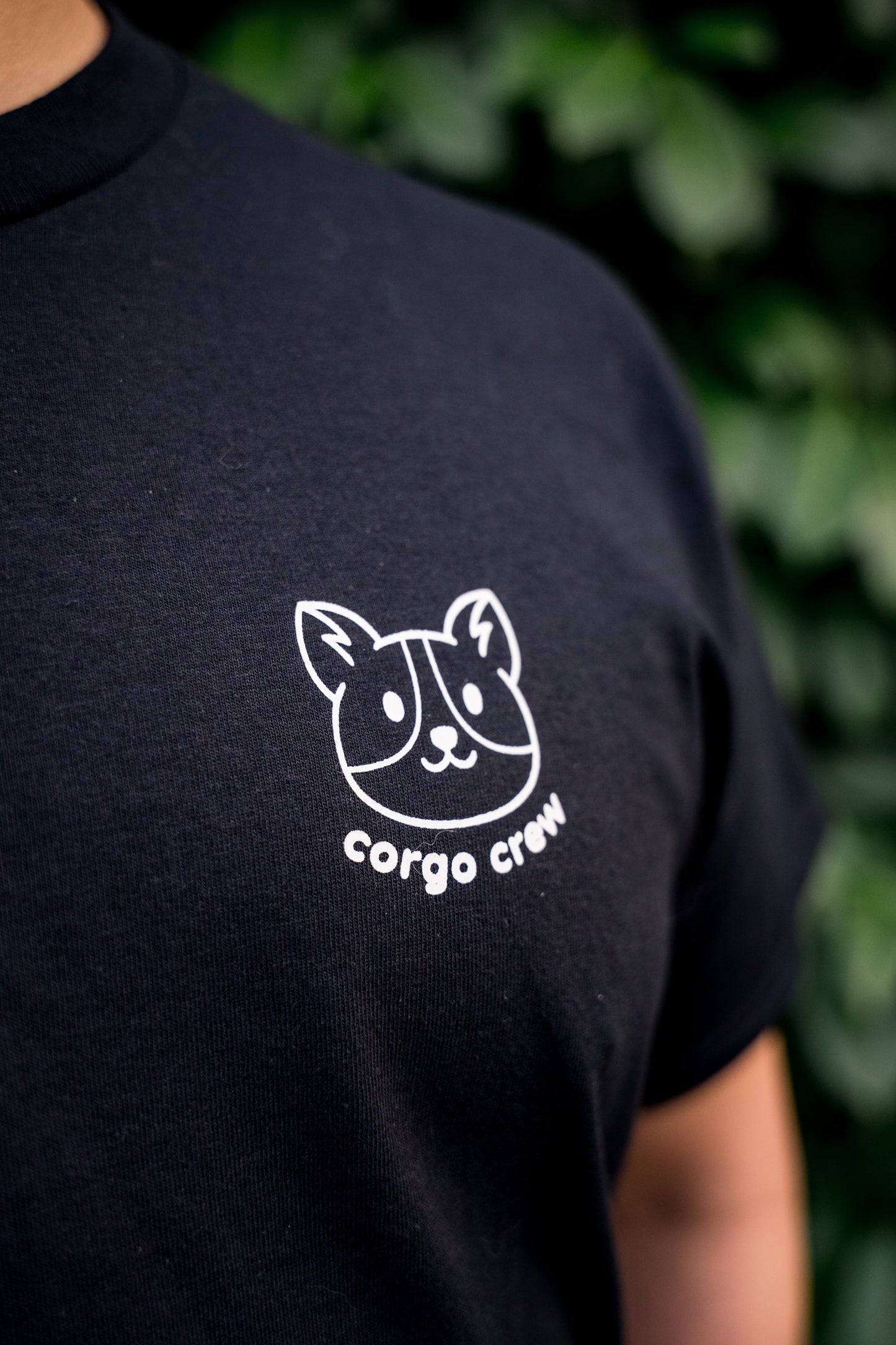 Corgo Crew Cotton Black T-Shirt