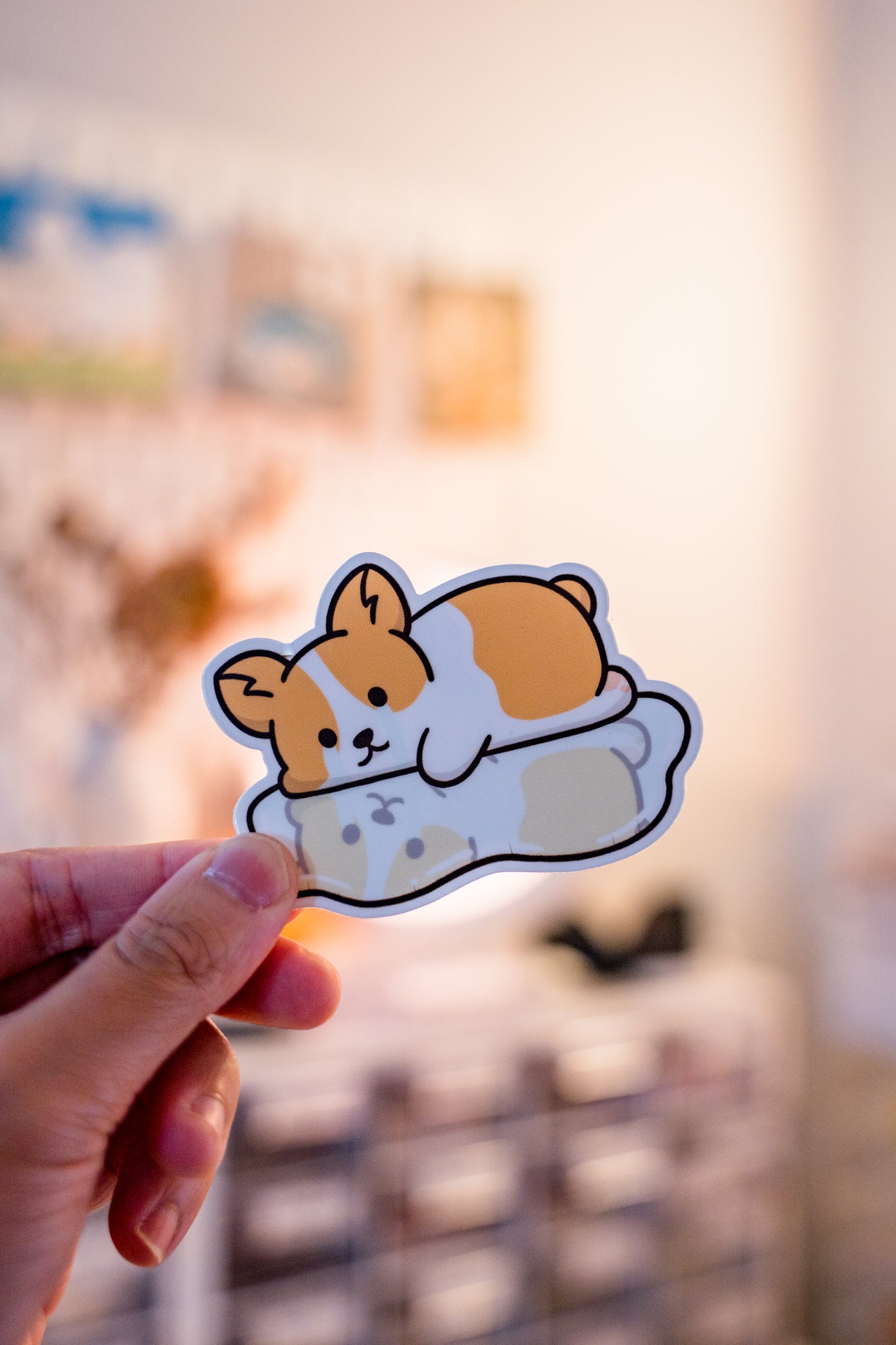 Cry Baby Corgi Vinyl Sticker