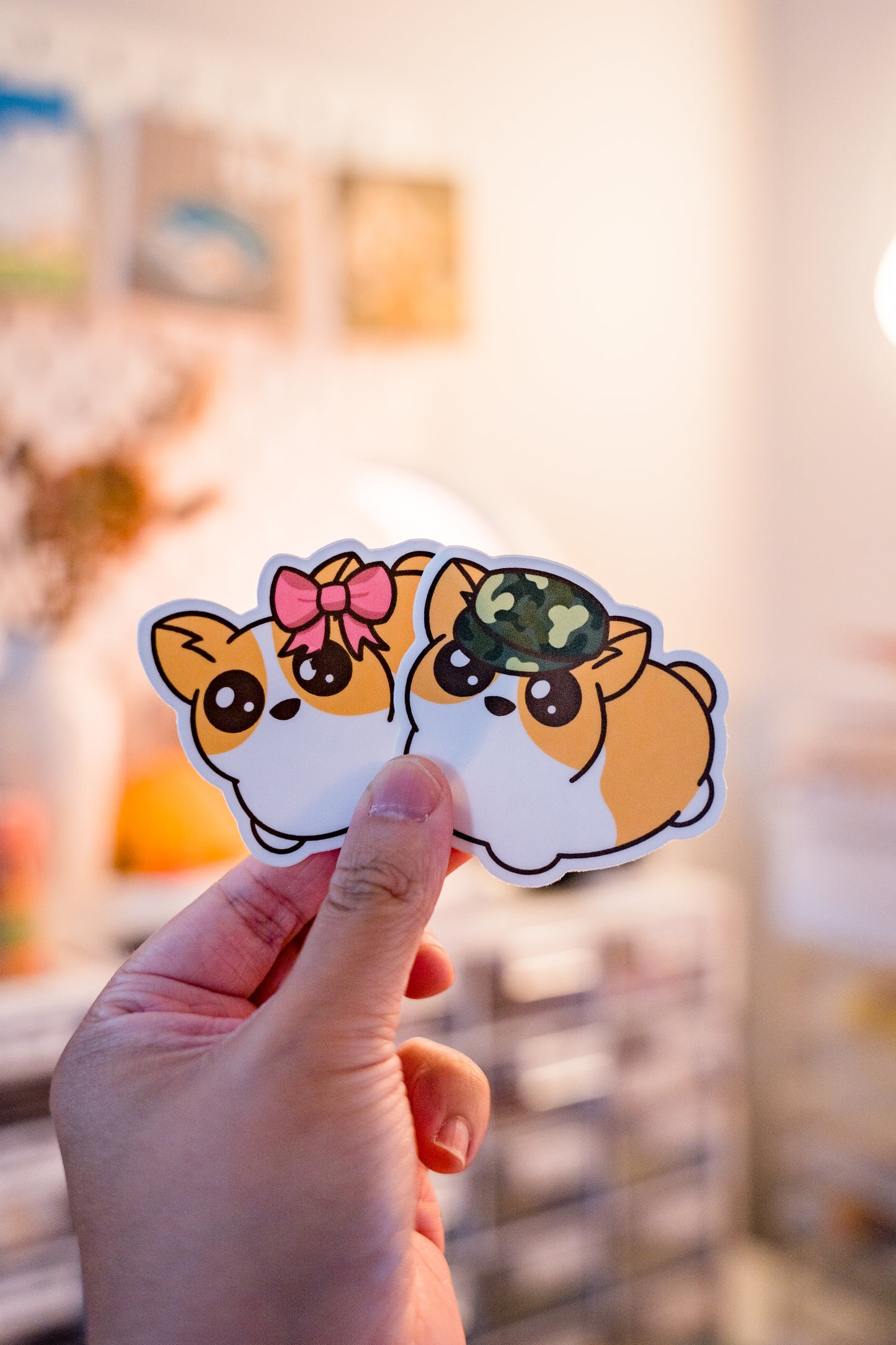 Just a Girl / Boy Hamster Corgi Meme Vinyl Sticker