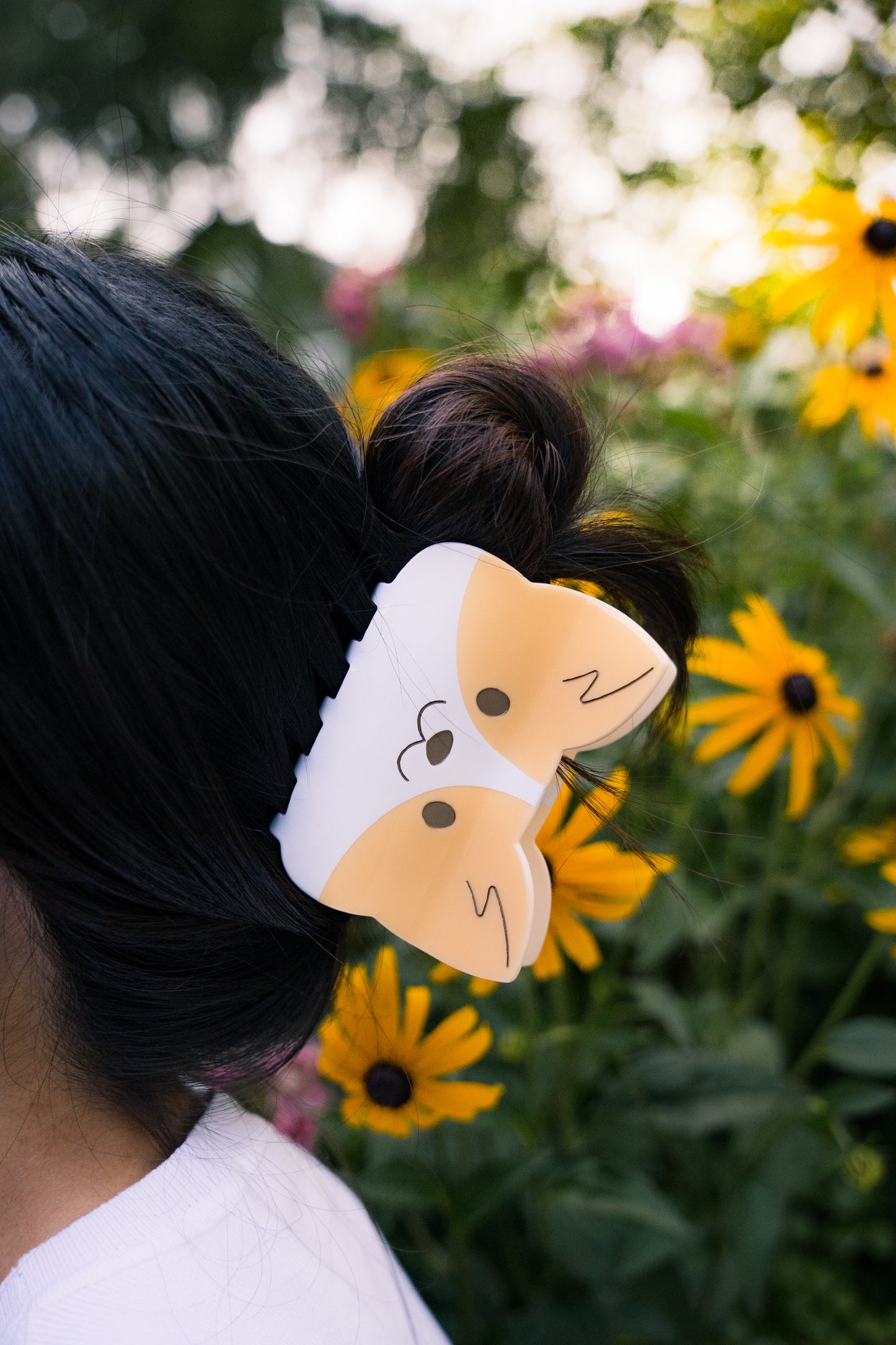 Corgi Tan Hair Claw Clip