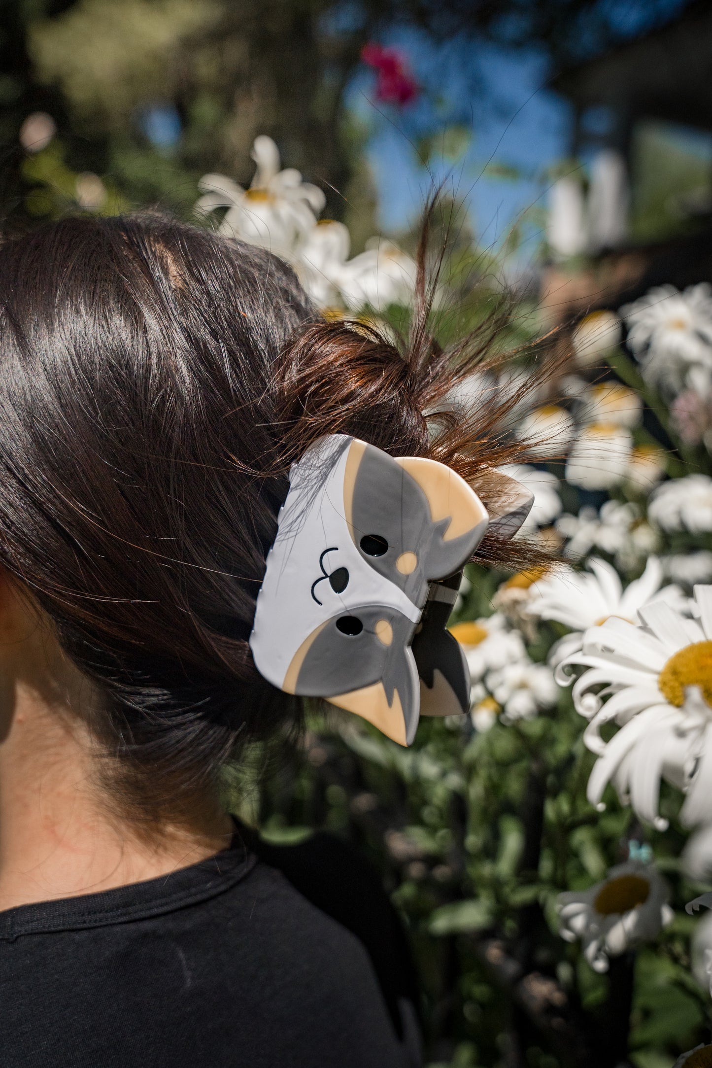 Corgi Tricolour Hair Claw Clip