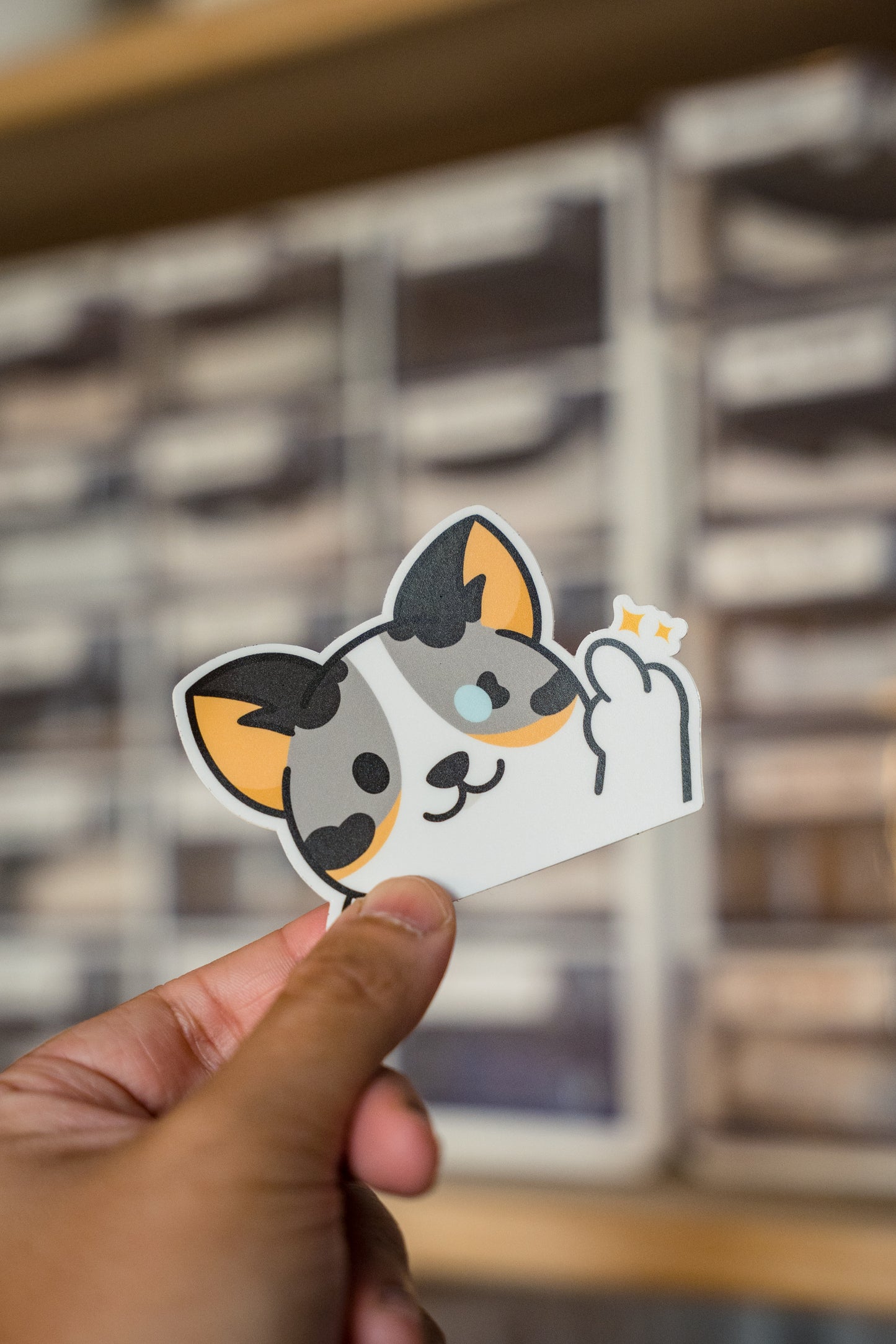 Furk You Middle Finger Corgi Vinyl Sticker
