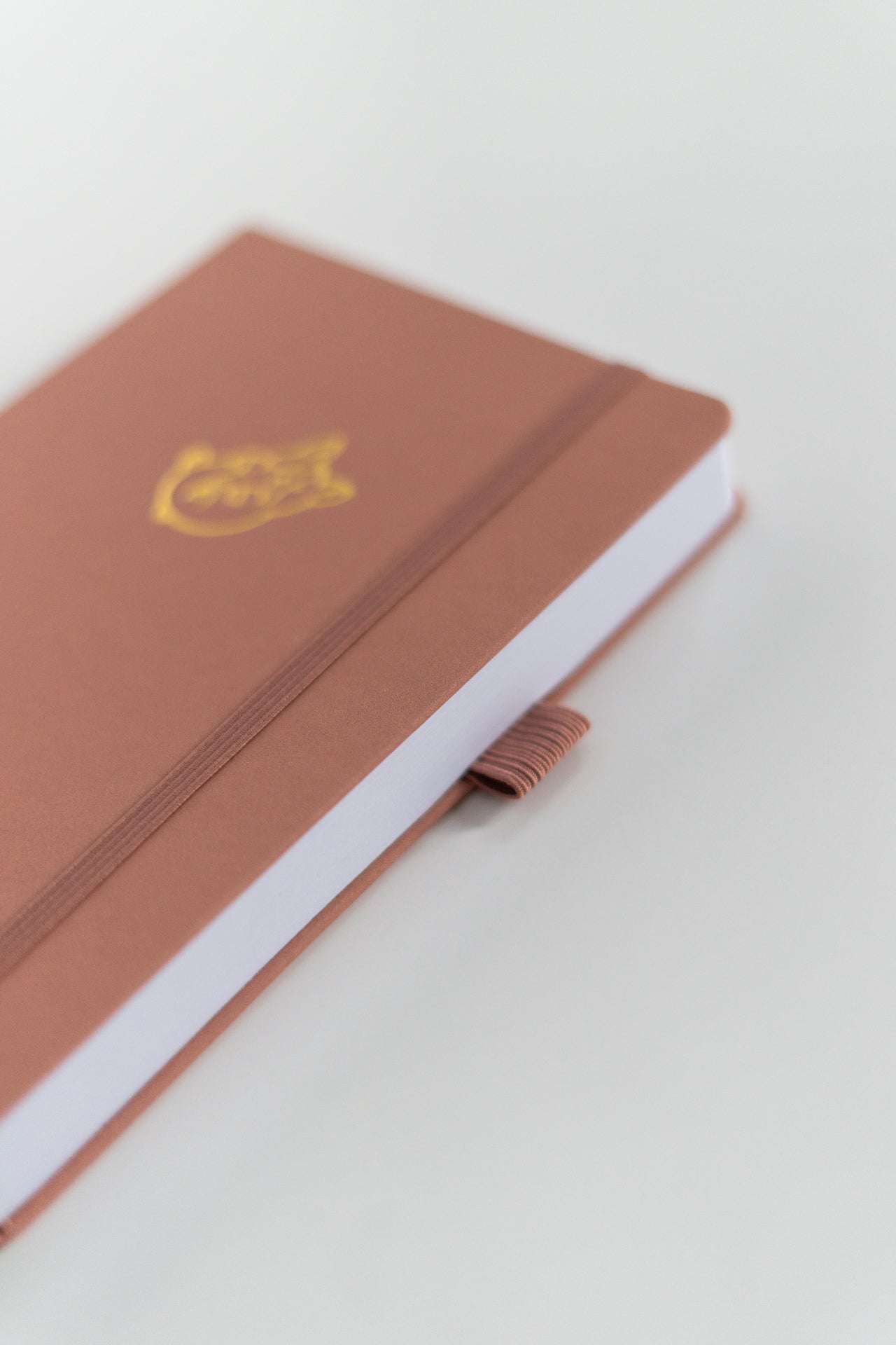 Dusty Pink Dotted A5 Corgi Bullet Journal Notebook with 180GSM Paper
