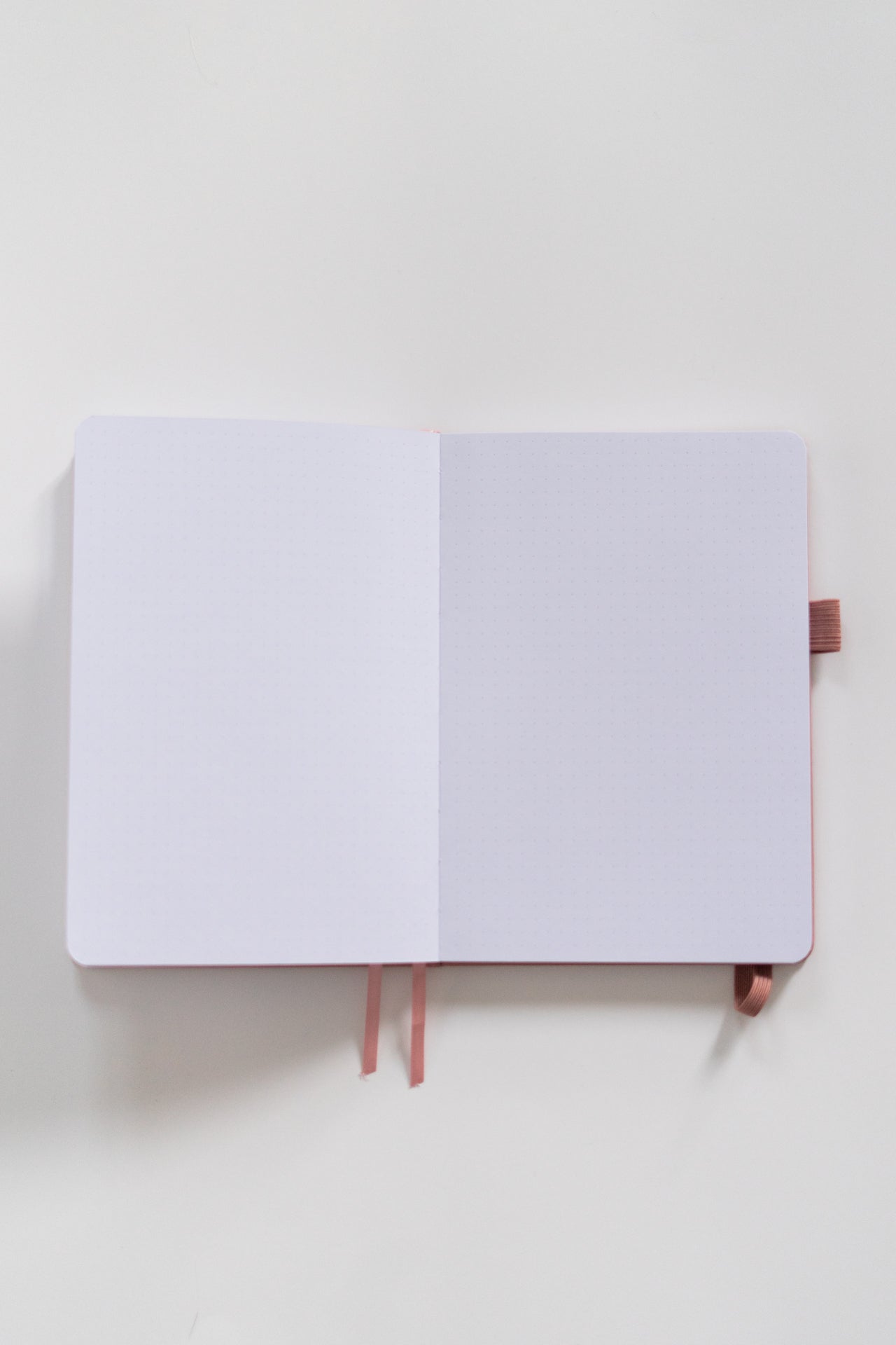 Dusty Pink Dotted A5 Corgi Bullet Journal Notebook with 180GSM Paper