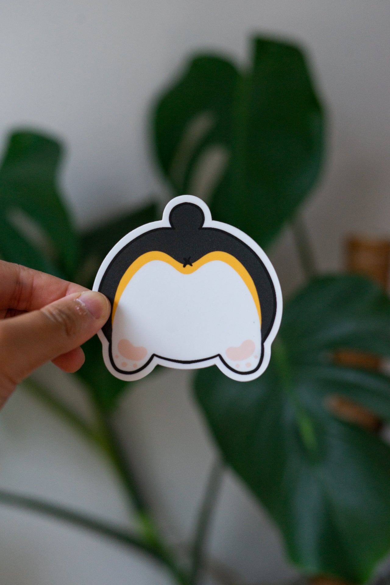 Burnt Corgi Butt Vinyl Sticker