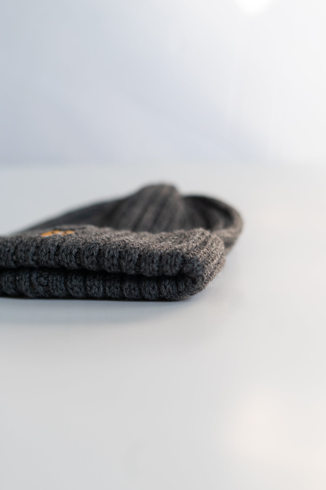 Embroidered Ribbed Knit Acrylic Wool Beanie Hat