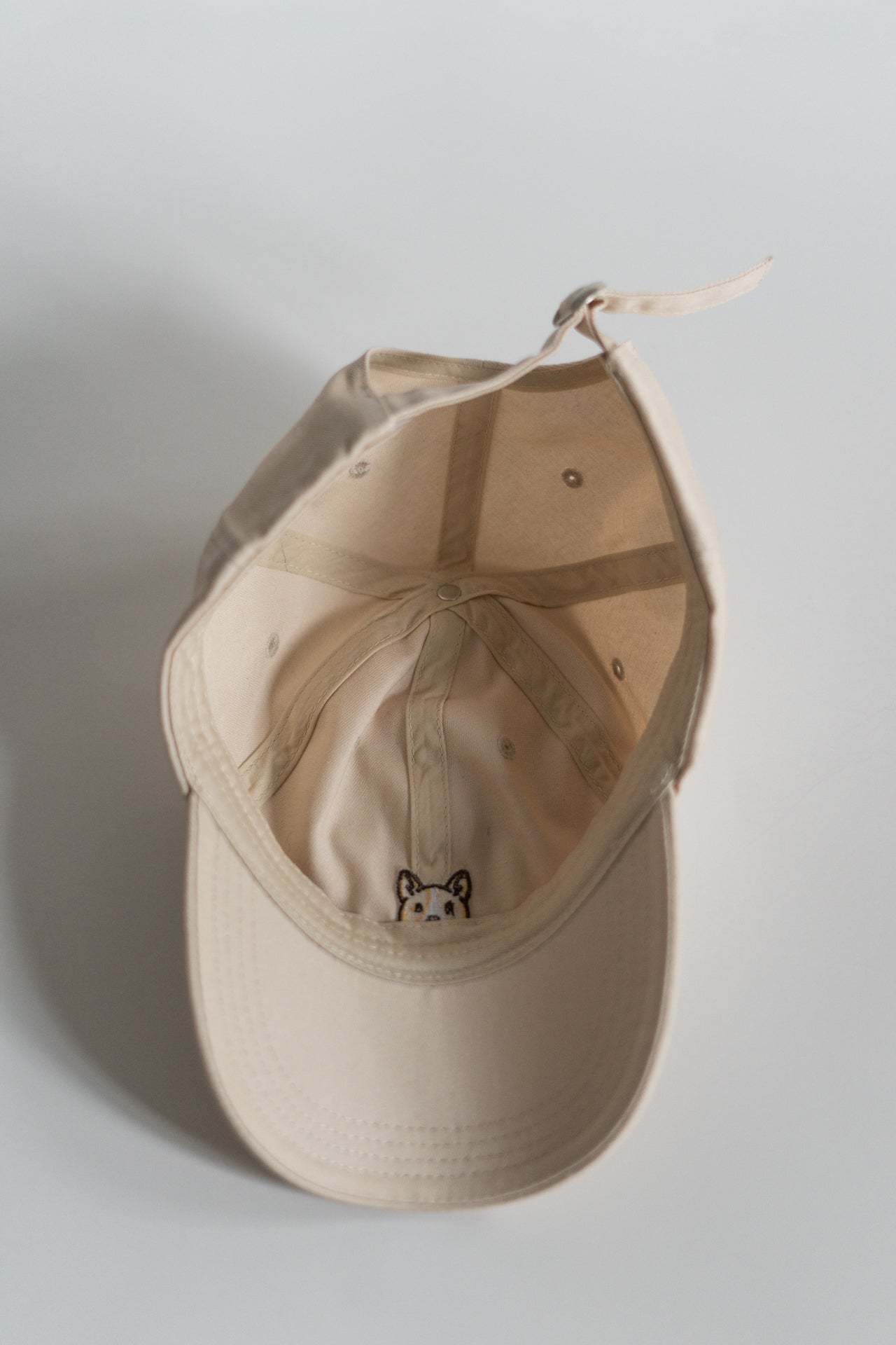 Embroidered Corgi Cotton Baseball Dad Hat