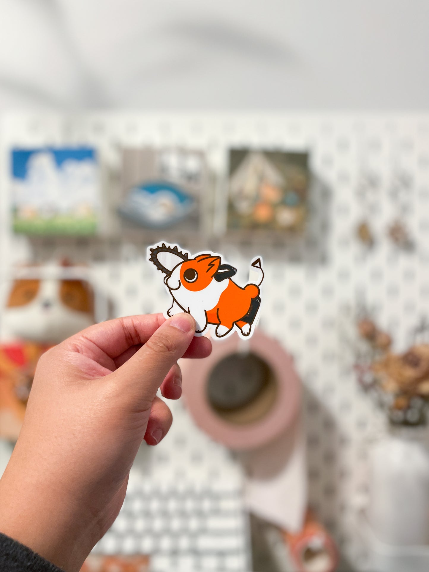 Corgchita Chainsaw Corgi Vinyl Sticker