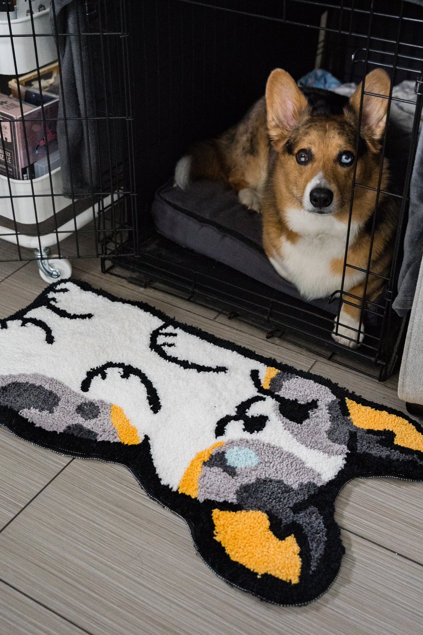 *PRE-ORDER* Moldy Merle Squishy Corgi Indoor Rug