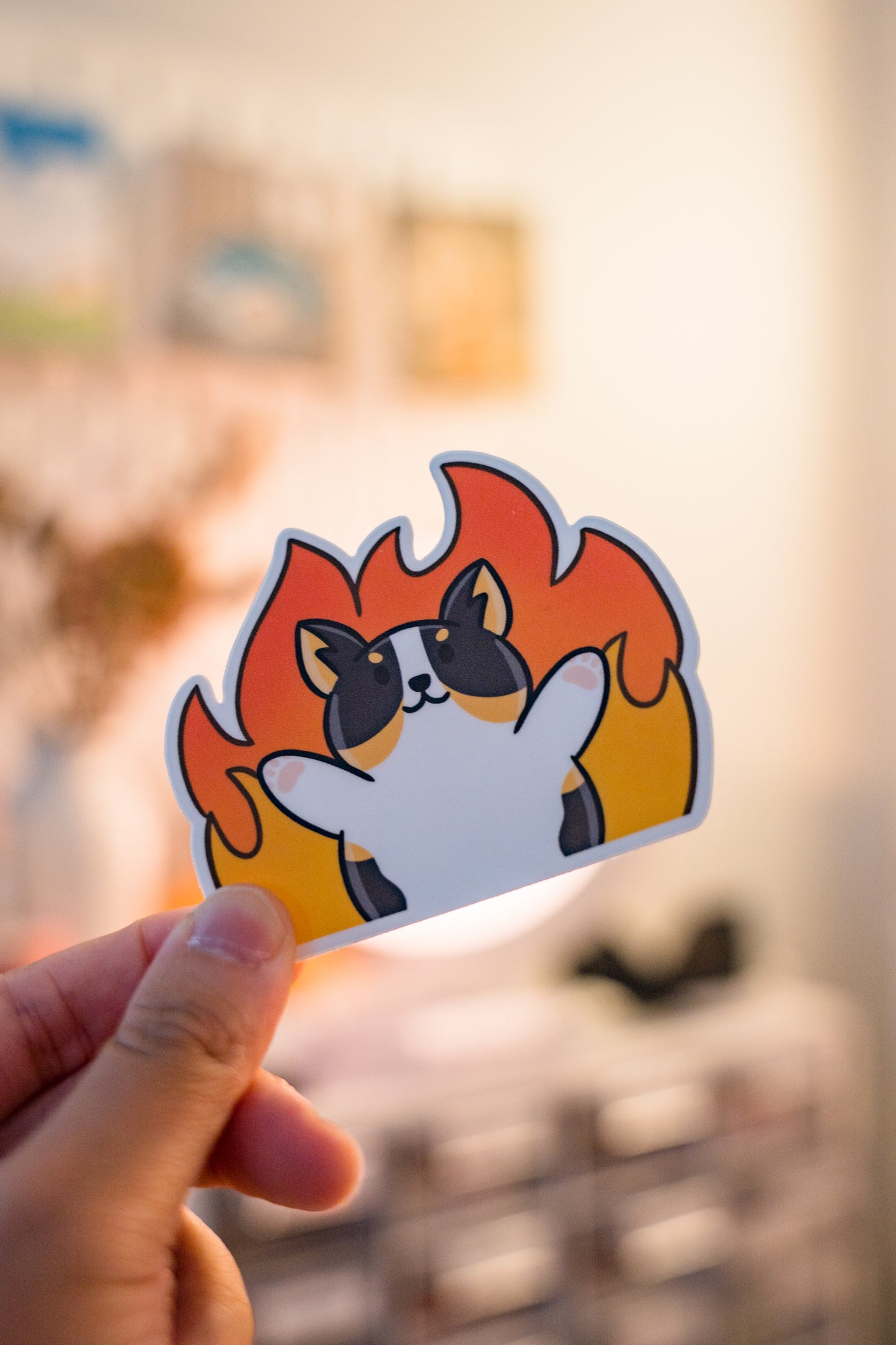 Arson Hellmo Corgi Vinyl Sticker