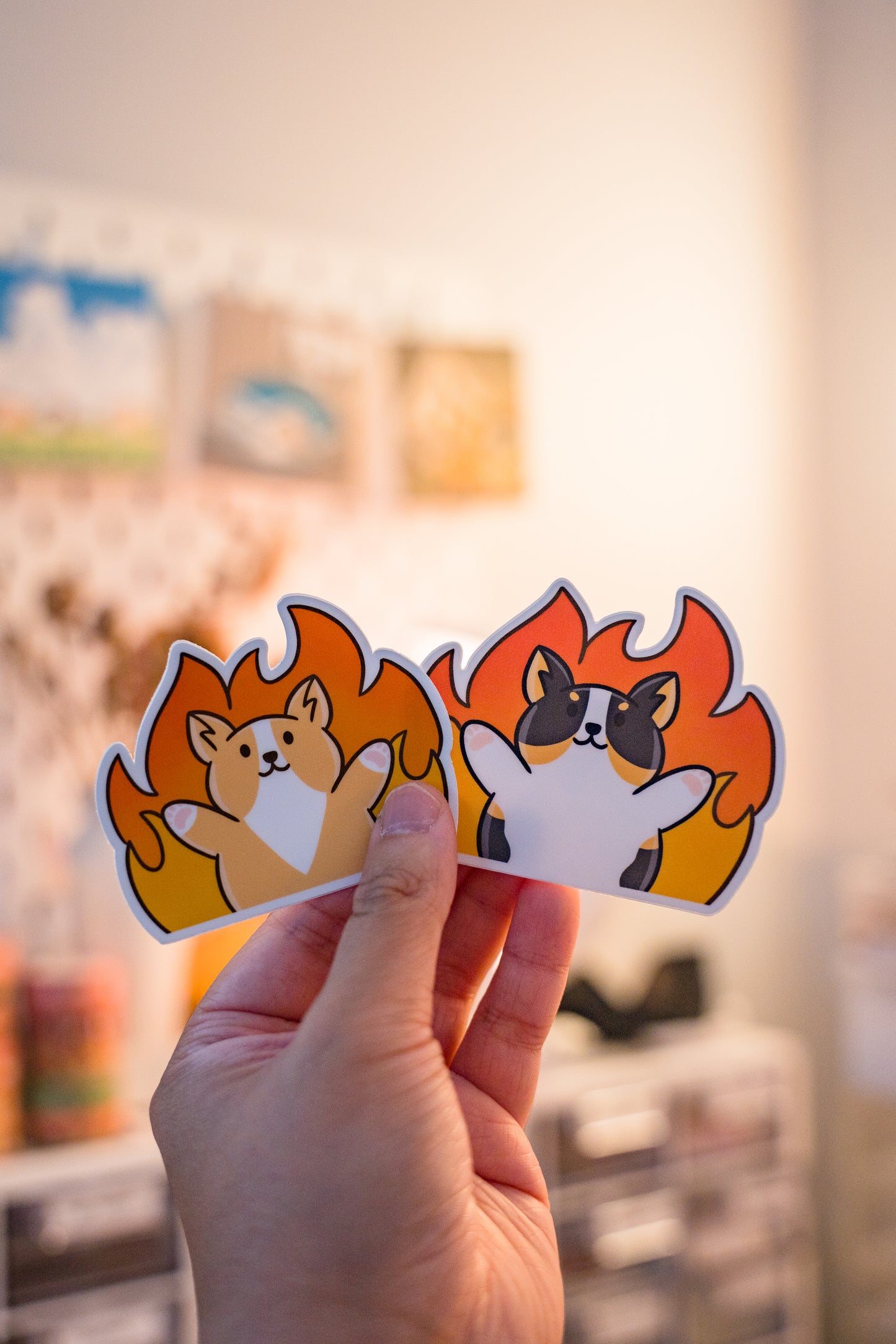 Arson Hellmo Corgi Vinyl Sticker