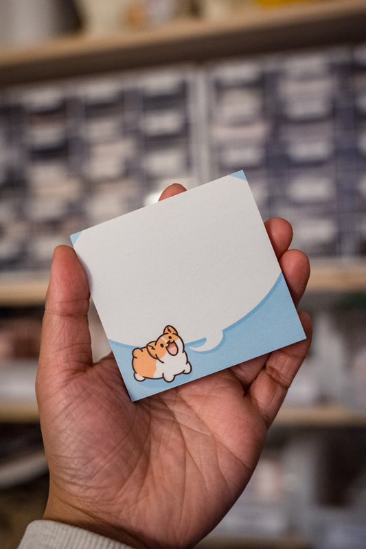 Yappy Chatty Corgi Sticky Notes