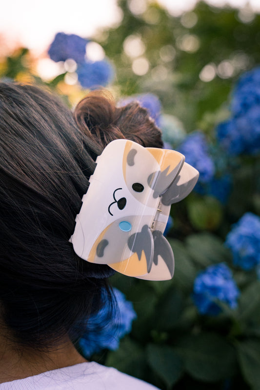 Corgi Merle Hair Claw Clip