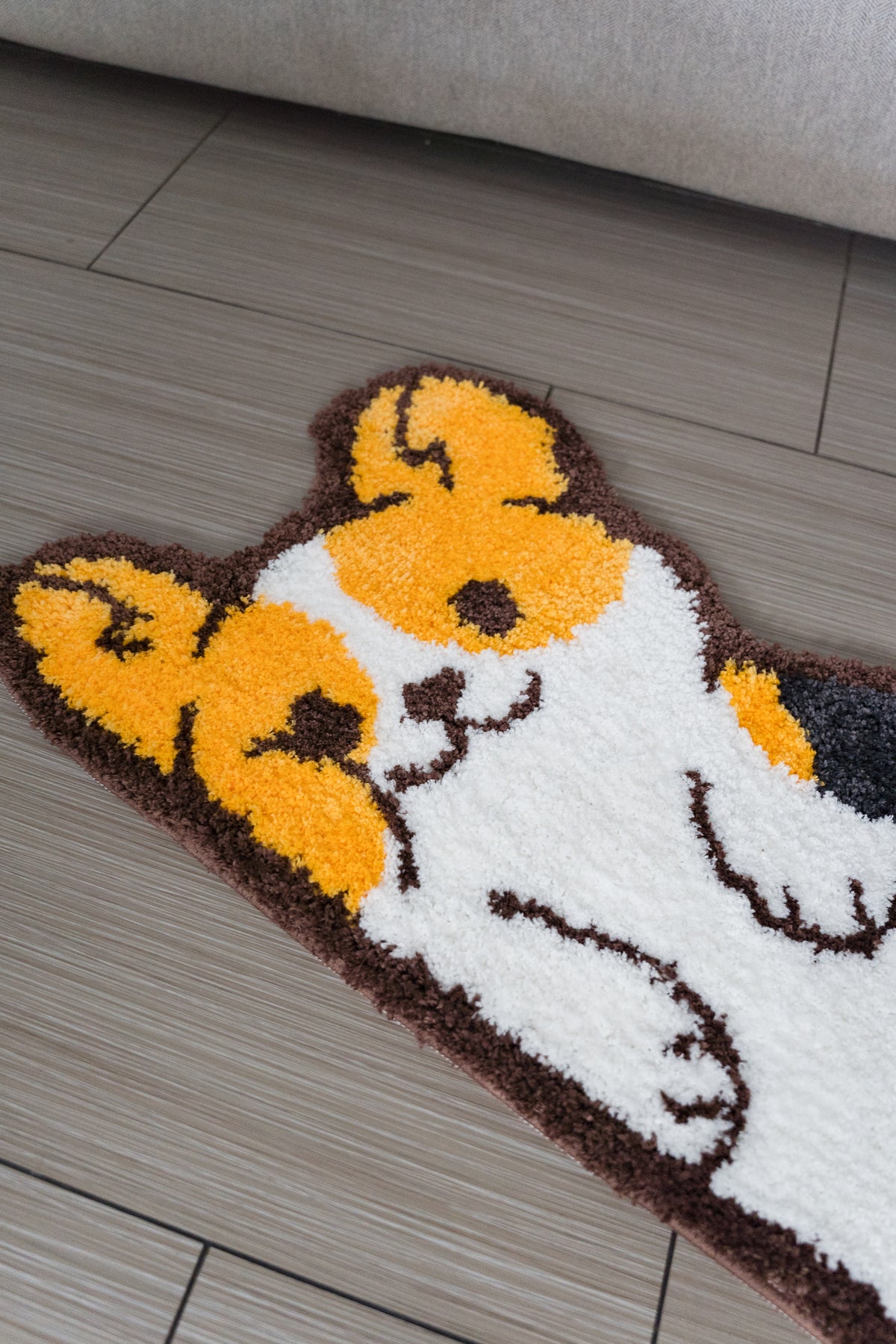 *PRE-ORDER* Unevenly Toasted Red Head Tricolour Squishy Corgi Indoor Rug