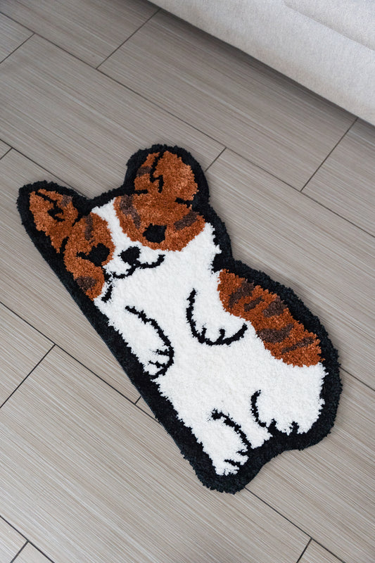 *PRE-ORDER* Brindle Squishy Corgi Indoor Rug