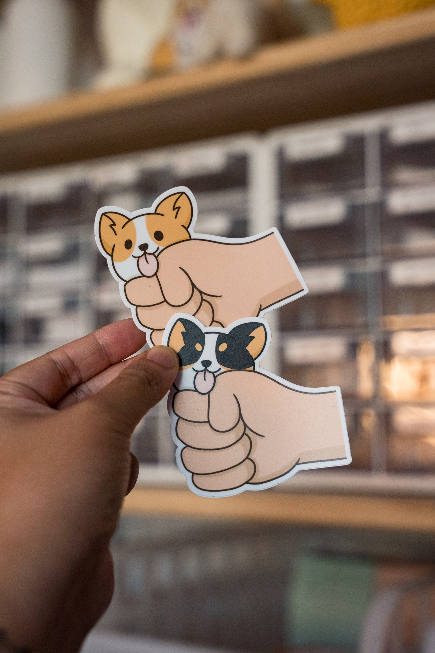 Death Grip Corgi Vinyl Sticker