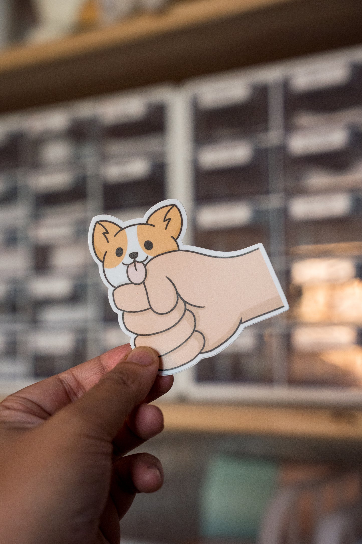 Death Grip Corgi Vinyl Sticker