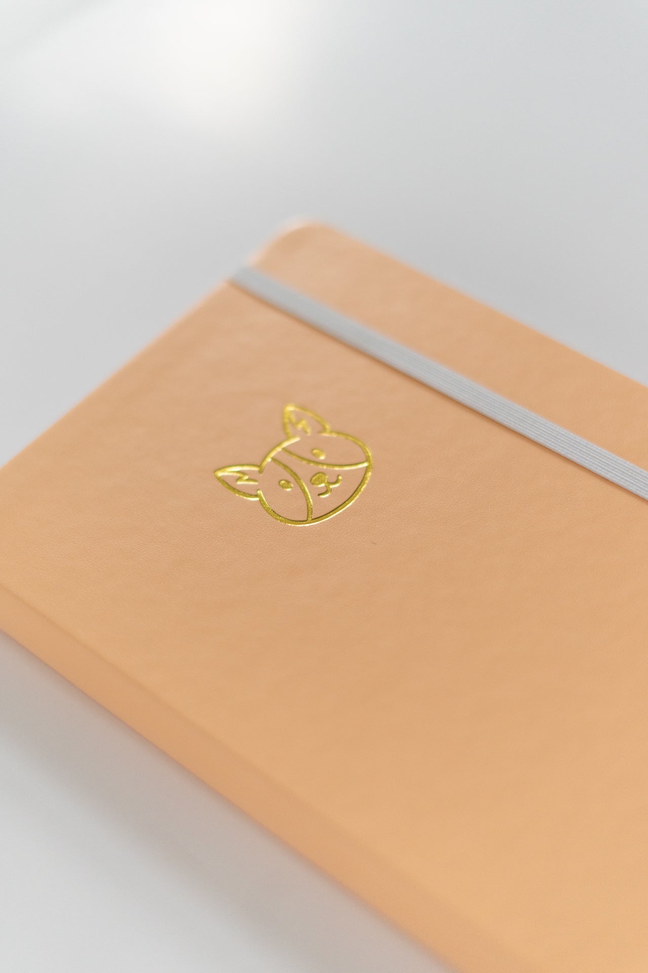 Pastel Yellow Dotted A5 Corgi Bullet Journal Notebook with 180GSM Paper