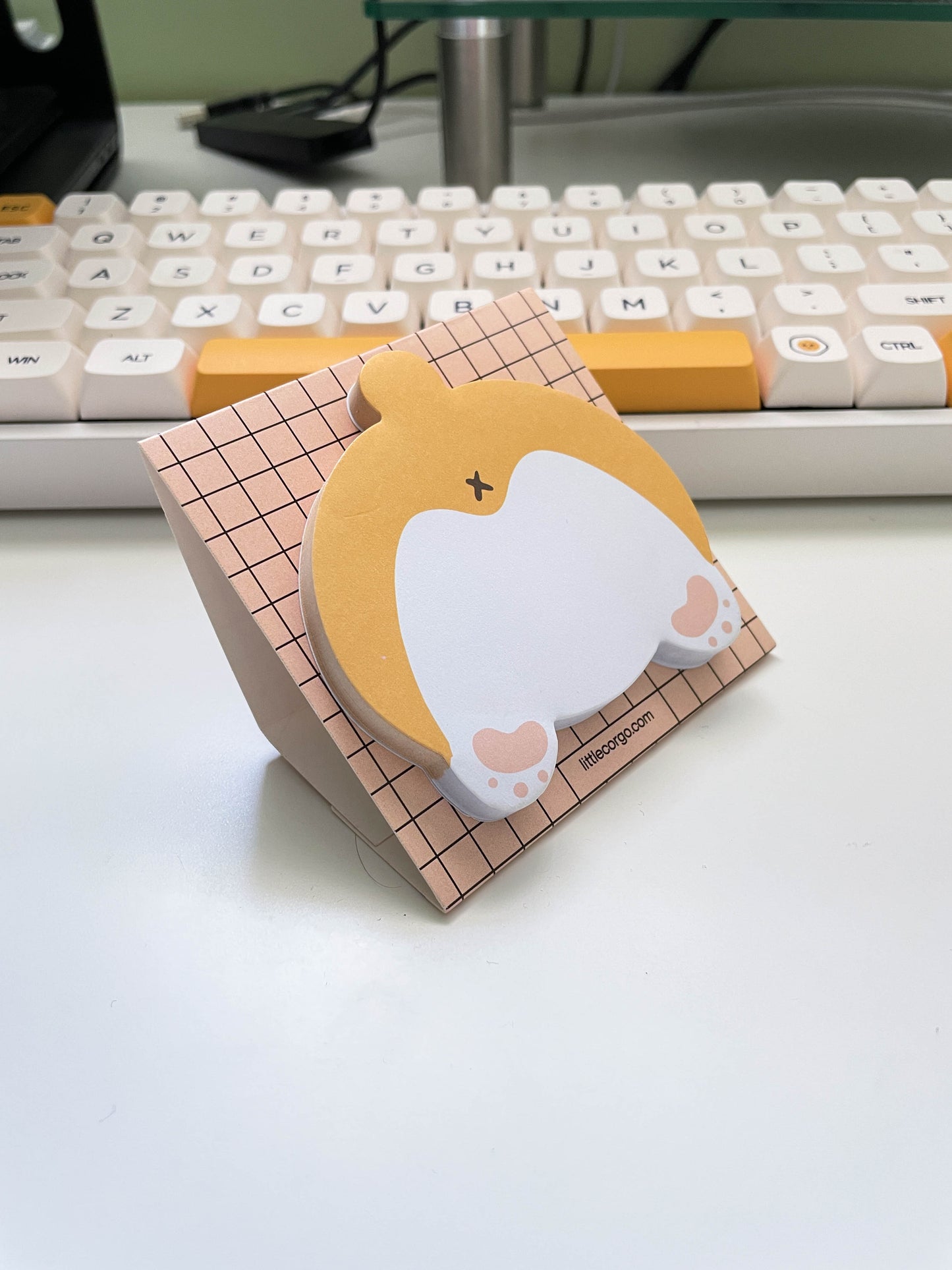 Corgi Butt Die Cut Sticky Note