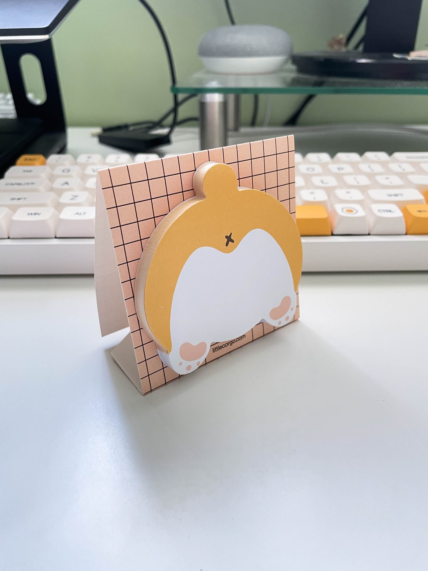 Corgi Butt Die Cut Sticky Note